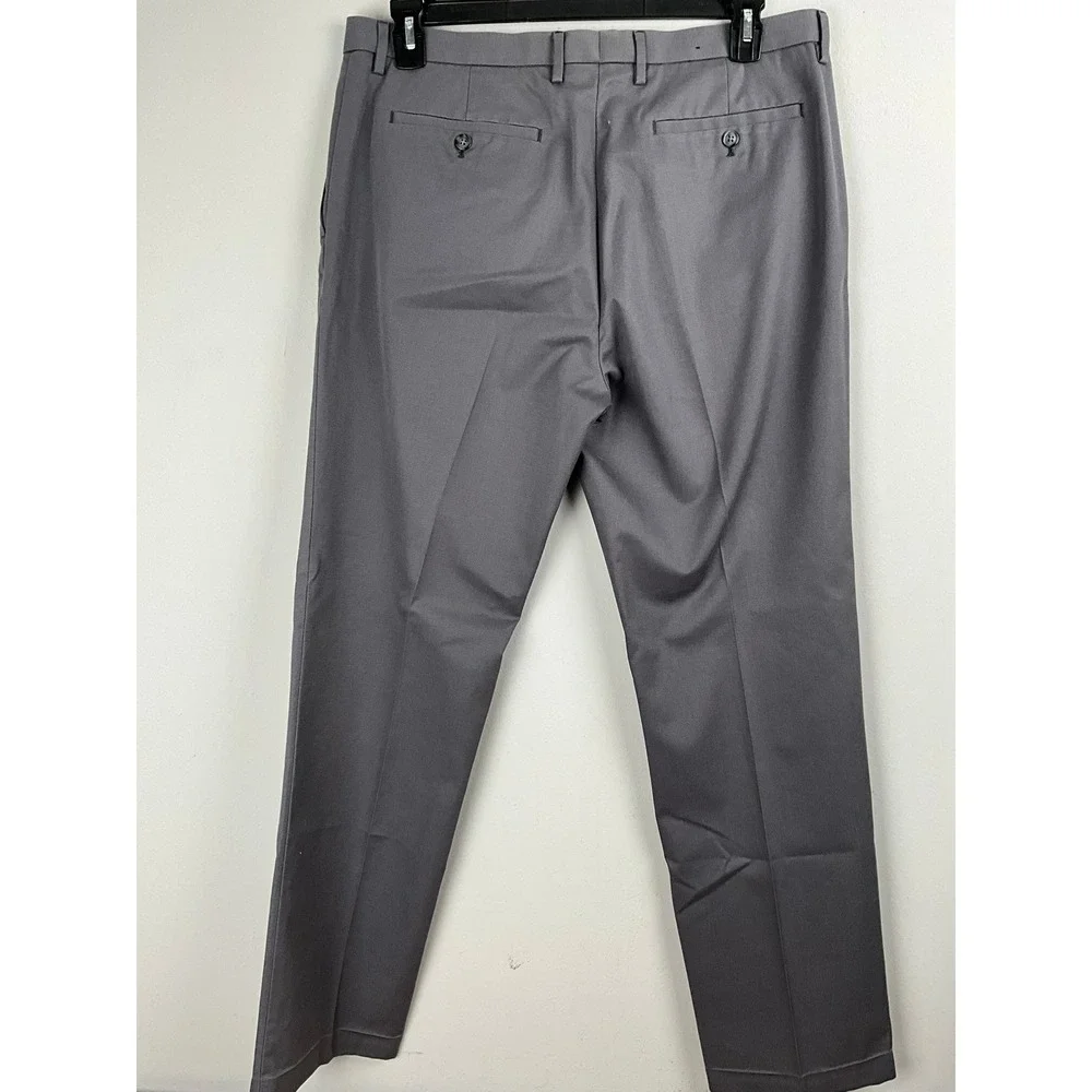 Banana‎ Republic Modern Slim Fit Non-Iron Dress Pants Gray 35x32 Cotton